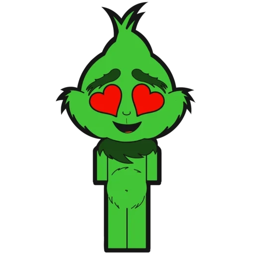 grinch, anime, grinch_26, green red cliff, silhouette de grinch