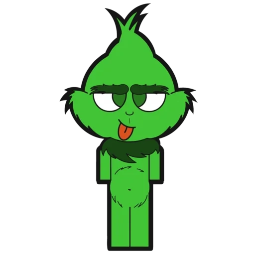 grinch, grinch_26, green red wall, tang le spring ladder art, happy tree friends mime x russell