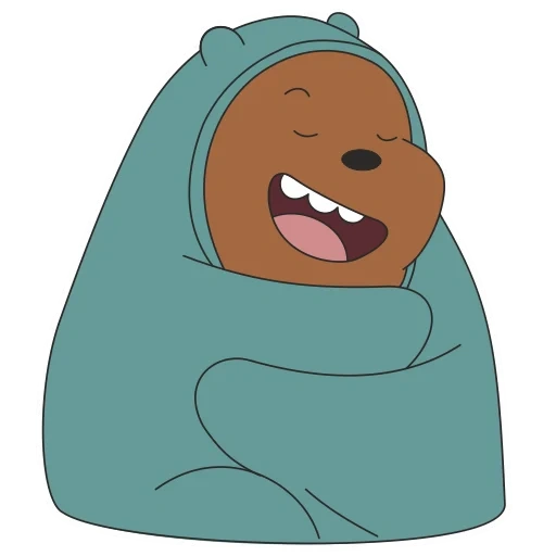 beruang telanjang, beruang itu lucu, karakter beruang, kami bare bears brown, seluruh kebenaran tentang beruang di bawah selimut