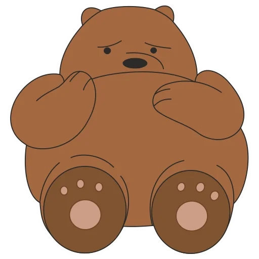 three bears, three bears, the bear is cute, bear drawing, brown bear of the cartoon
