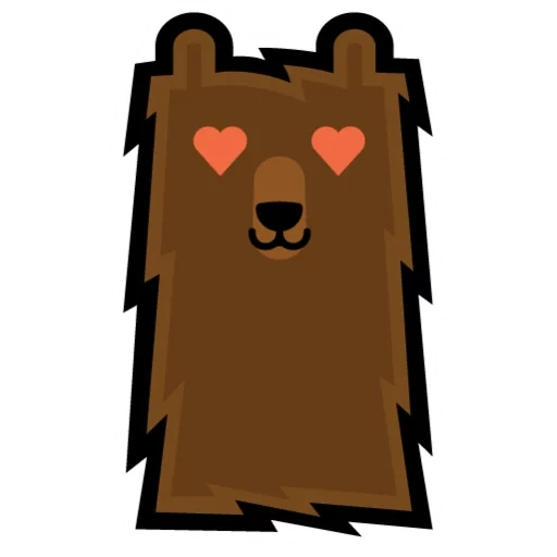 anime, pedobil, logo, grizzly service, art pixel de l'ours polaire