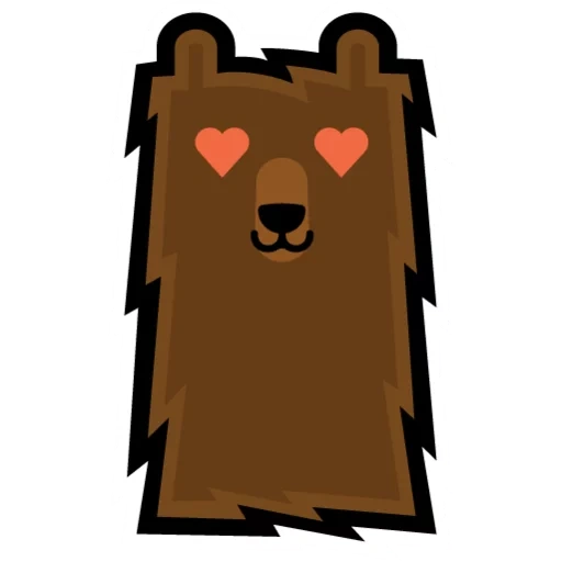 anime, pedobir, logotipo, serviço grisli, arte de pixel de urso branco