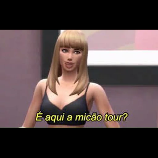 sims, menina, the sims 4, personagem sims, a rapariga é engraçada