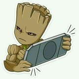 Groot:@DC_Marvel_Comic_Sticker