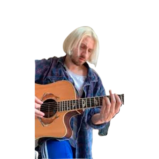 pria, bermain gitar, gitar country, gitar biru gemilkovsky gippson, ulasan internasional ventures vibrations 2015 russia 24