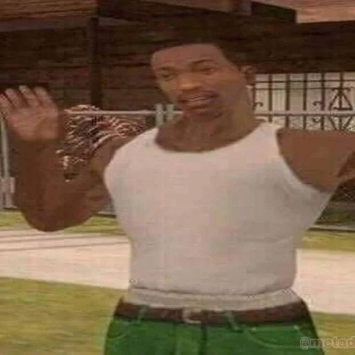 gta san, garçon, carl johnson, san andreas cj big smoke