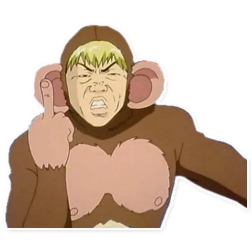 onizuka anime, teacher onizuka, the steep teacher onzuka, teacher onizuka monkey, the cool teacher of onzuka is a suit of a monkey