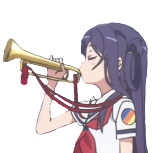 anime trompete, anime cute, anime charaktere, anime charaktere, bass anime charakter