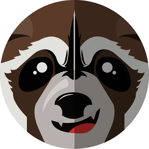 raton laveur, chien, panda emoji, animaux mignons, logo ladvets mordi