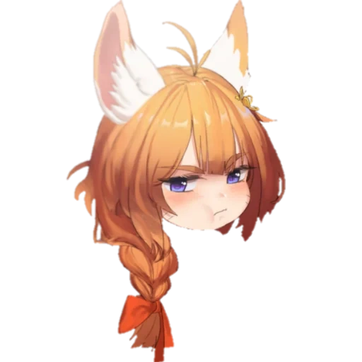 animation, girl, anime fox, feng fox animation, anime fox has no background