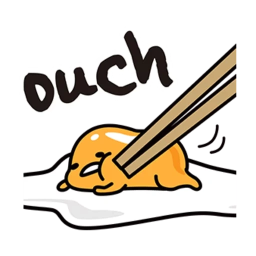 paquet, bourdonnement, gudetama