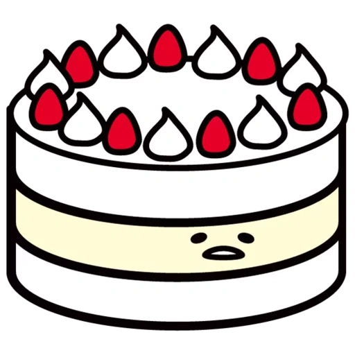dibujo de pastel, children de pastel para colorear, icono de pastel de galletas, dibujo de pastel de año nuevo, pastel de pastel de dibujo strip pnu