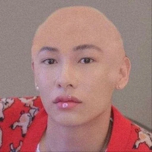 asian, face meme, funny face, gun atthaphan, long object meme with bald head
