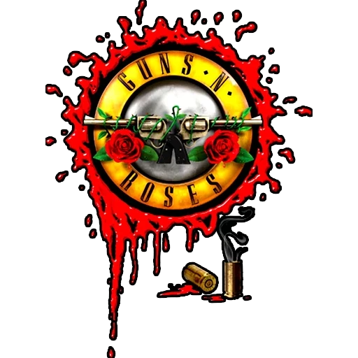 guns n roses, logo guns n roses, logo guns'n'roses, gun n rose logo, gun n rose cover