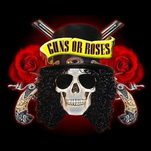 мужчина, guns n roses, guns n roses logo, guns n roses плакат, логотип группы guns n roses