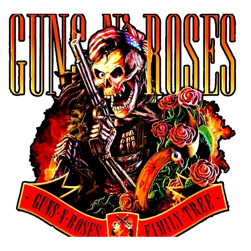 guns n roses, arte de armas n rosas, merch de armas n rosas, guns n rosas cubiertas, guns n rosas y reina