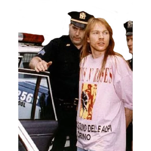 gente, mujer, arresto de axl rose, axl rose police, última historia gigante completa pistola n rosa