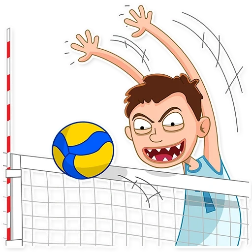 telegrammaufkleber, sportvolleyball, aufkleber, volleyball, callopic board