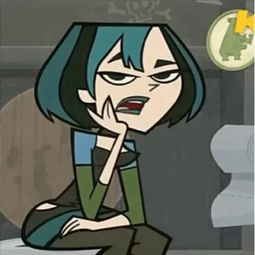 gwen, total drama, gwen's desperate island of heroes, gwen desperate hero screenshot, gwen coward's desperate island of heroes