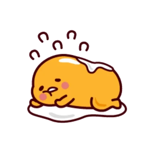 gudetama, summen, eigelb von buzza, faule ei summend, japanisches eigelb von hudetama