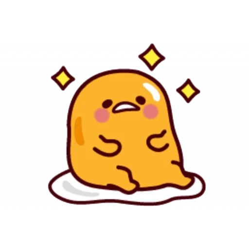 gudetama, zumbido, huevo de hudetama, yema de buzza, huevo perezoso