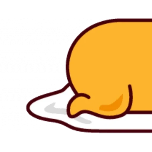 der kater, gudetama, summen, faule ei summend, japanisches eigelb von hudetama