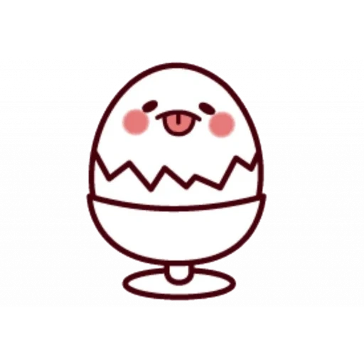 huevo, yema, vector de huevo, huevo kawaii, el icono de pollo