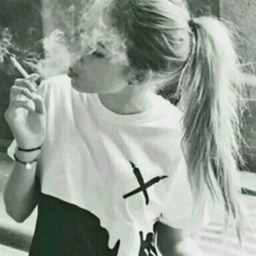 девушка, человек, курящая девушка, девушка сигаретой, блондинка сигаретой без лица