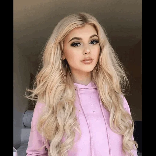 блондинка, лорен грей, loren gray, волосы светлые, накладные волосы