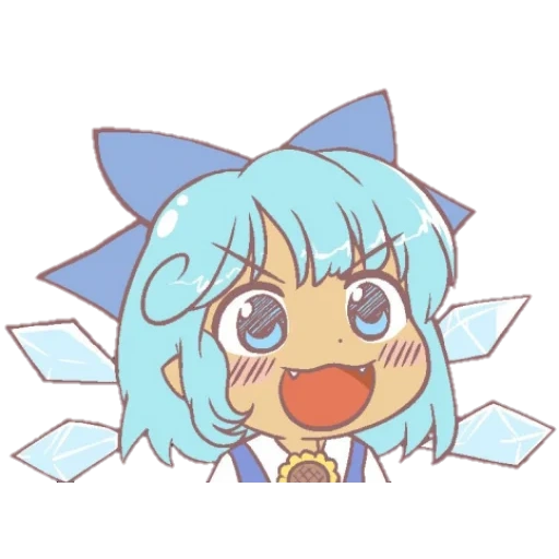 pacote, chibi, touhou cirno, touhou hisoutensoku