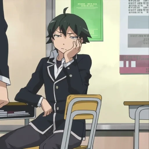 hitchgaya read, hikigaya à huit faces 4k, animation hikigaya hatiman, anime à huit visages de hikigaya, hikigaya hachiman saison 3