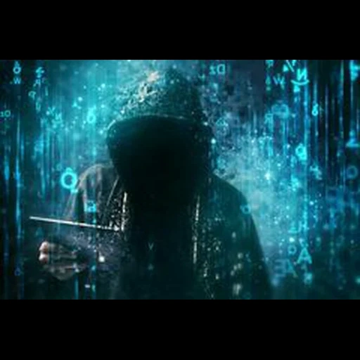 hacker art, data matrix, new virus, virtual human, hacker attack