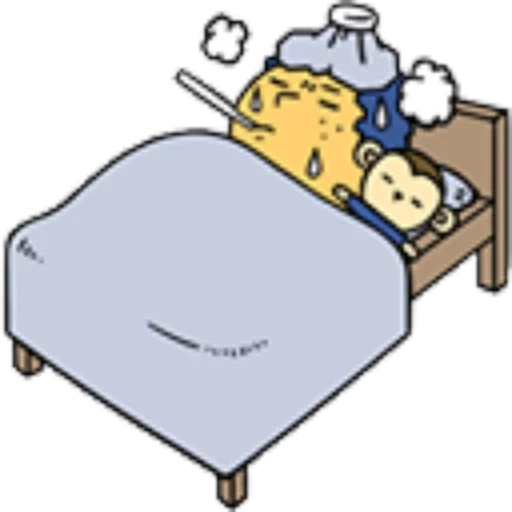 hacker, song clipart, the cartoon is sleeping, clipart bed