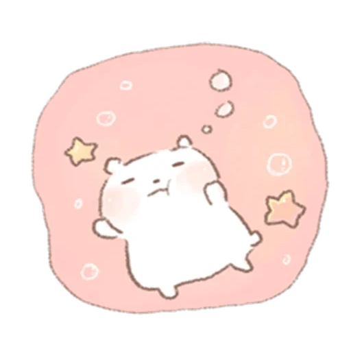 gato, kawaii, os desenhos são fofos, desenhos leves são leves, sumikko gurashi shirokuma