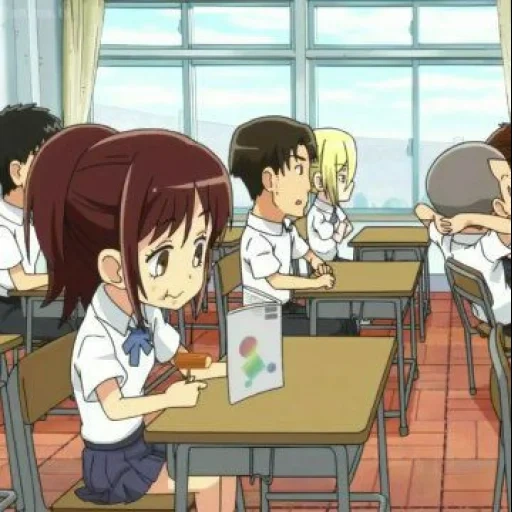 anime, alumno de anime, antishering trinity volumen 3, escolares de anime de la clase, invasión de titanes de secundaria