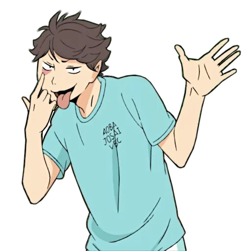 oikawa, image, anime mignon, personnages d'anime, volleyball d'oikawa