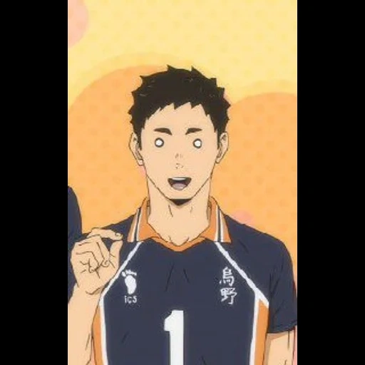 haïkyuu, anime de volleyball, personnages haïkyuu, volley-ball d'anime d'asahi, personnages anime volleyball