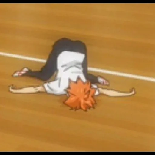 anime, personajes de anime, haikyu hinata harén, voleibol de anime haruka, nishinoy duerme marcos de anime