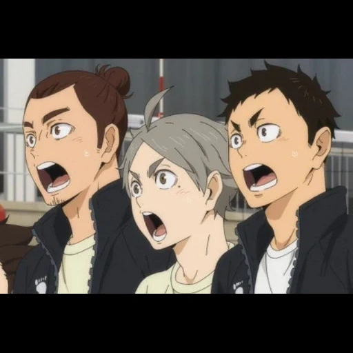 haikyuu, haikyuu 4 season, daichi tanaka nishinoi, volleyball haikyuu season 4, anime volleyball tanaka ryunoske