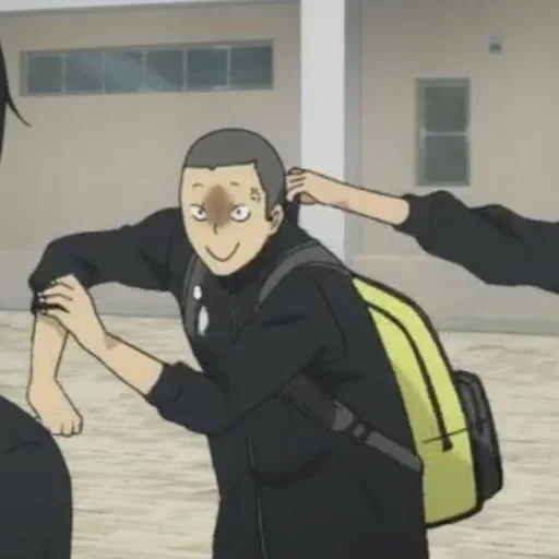 takana ryunoske, tanaka ryunoske, anime characters, volleyball anime memes, sleeping tanaka ryunoske