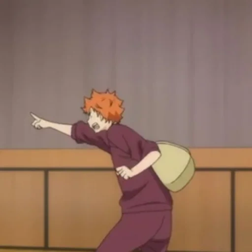 haikyuu, voleibol de anime, hinata shoyo con una pelota, voleibol hinata shoyo, voleibol de anime hinata