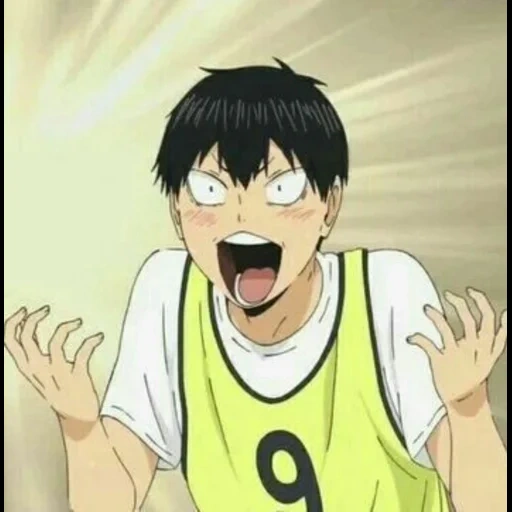 haïkyuu, anime de volleyball, leo anime volleyball, captures d'écran de volleyball de kageyama, personnages anime volleyball