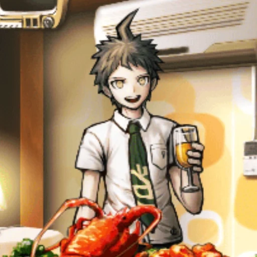 hajime hinata, хаджиме данганронпа казнь, hajime hinata orange juice, хаджиме хината апельсиновый сок, danganronpa trigger happy havoc