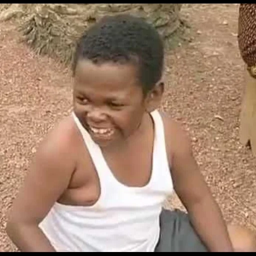 garoto, humano, homem com um meme, meme de esquetes de comédia nigeriana, episódio do youtube de comédia infantil nigeriana