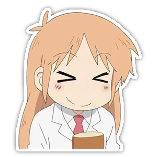 anime, emosi anime, paket emoji anime, wagahai hakase for cuppy, profesor hakase nichijou