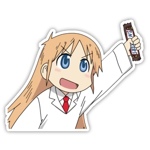 nichijou, nichijou hakase, anime hanshin riju, profesor hakase nichijou, latar belakang transparan meme anime