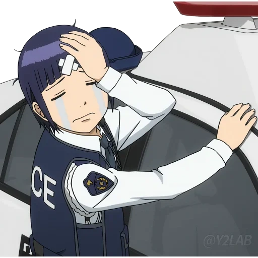 anime, tenka seiha, hakozume koban, police anime, counterparted by a female policeman anime