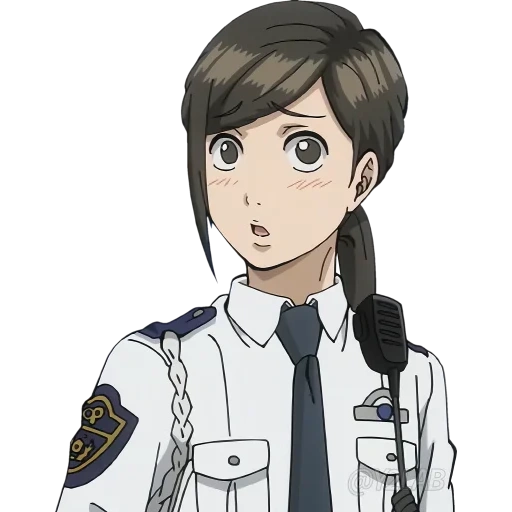 anime, anime, personajes de anime, contracente de una mujer policía, contraparte por un anime de policía femenina