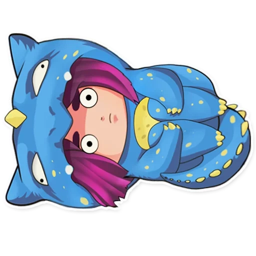 hayley b, pesce scogliera ponyo, un personaggio immaginario