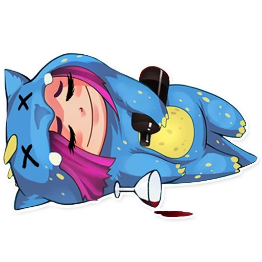 dormire, hayley b, drago blu, nizza berry chibis